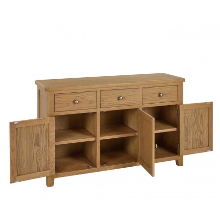 PPS Oak : Tủ Bếp Gỗ Sồi 3 Cánh + 3 Ngăn Kéo
